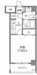 森下駅 徒歩3分 11階の物件間取画像